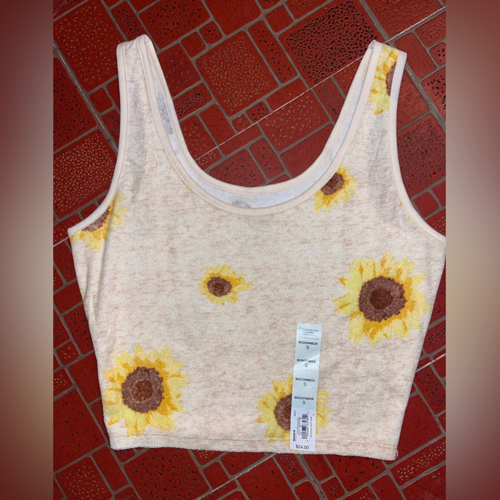 Sunflower crop top
